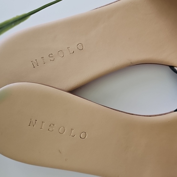 NISOLO ISLA Women's Black Woven Slide Sandals - Picture 3 of 10